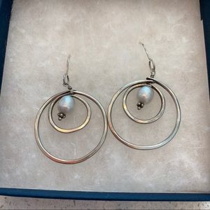 Sterling Silver Pearl Earrings